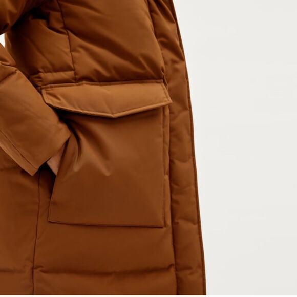 Everlane the ReNew Long Puffer in chestnut Size XL - Picture 13 of 13